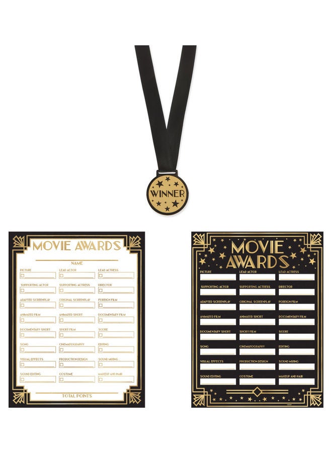 Amscan 24-Pieces Movie Awards Ballot Game