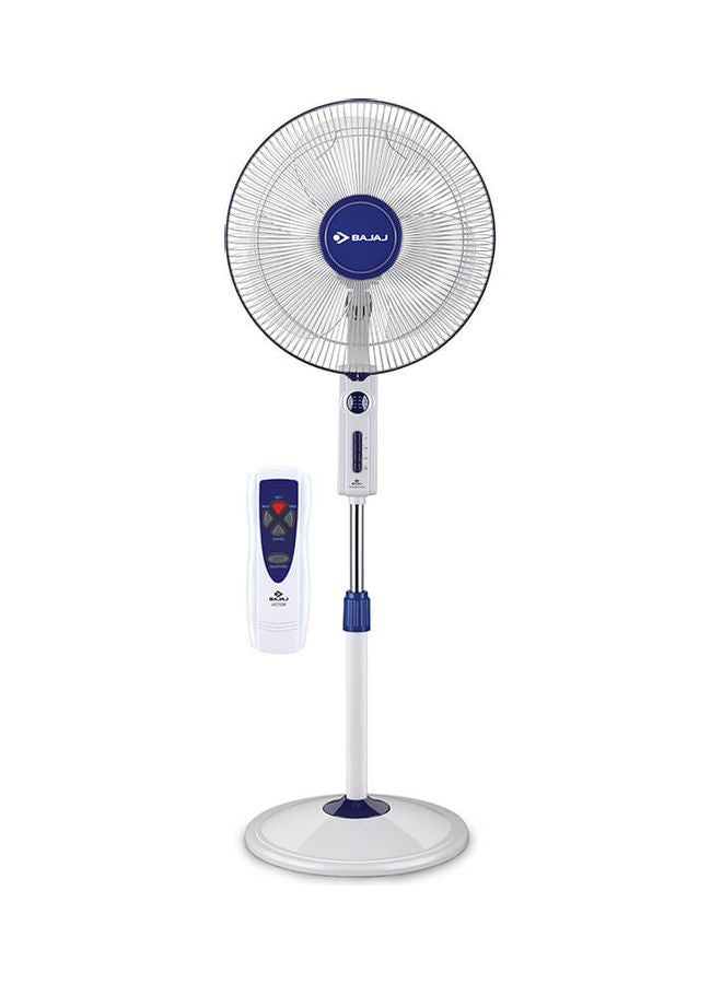 Bajaj - Pedestal Fan With Remote Control 55.0 W 60110 White/Blue - Image 1