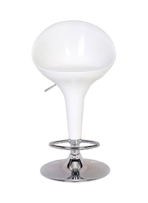 Bar Stool White/Silver