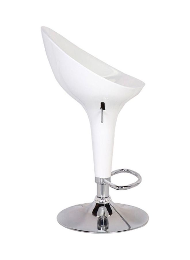 Bar Stool White/Silver