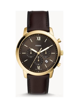Men's Neutra Chronograph Leather Watch - 44 mm - Brown - v1612861277/N44279866A_1