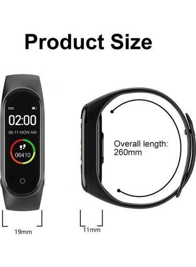 M4 Smart Wrist Band Black - Image 2