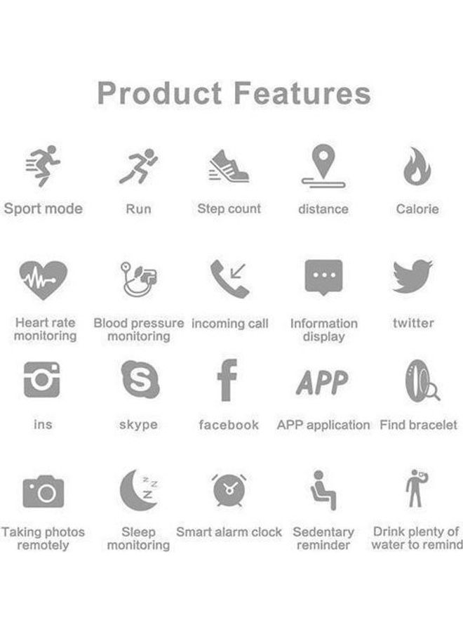 M5 Smart Bracelet Monitor Your Health Black - Image 4