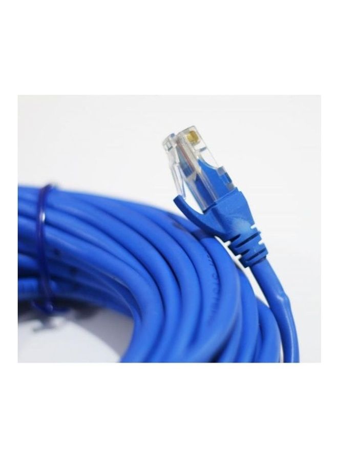 RJ45 Cat5e Ethernet Patch Cable Blue - Image 2