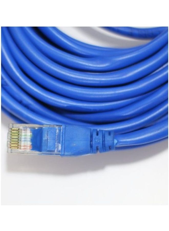RJ45 Cat5e Ethernet Patch Cable Blue - Image 3