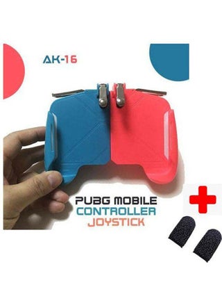 AK-16 PUBG Mobile Wireless Game Controller + 1 Pair Finger Gloves Sleeve Touch Trigger - v1612863326/N44280545A_1
