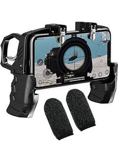 K21 PUBG Mobile Wireless Game Controller+ 1 Pair Finger Gloves Sleeve Touch Trigger