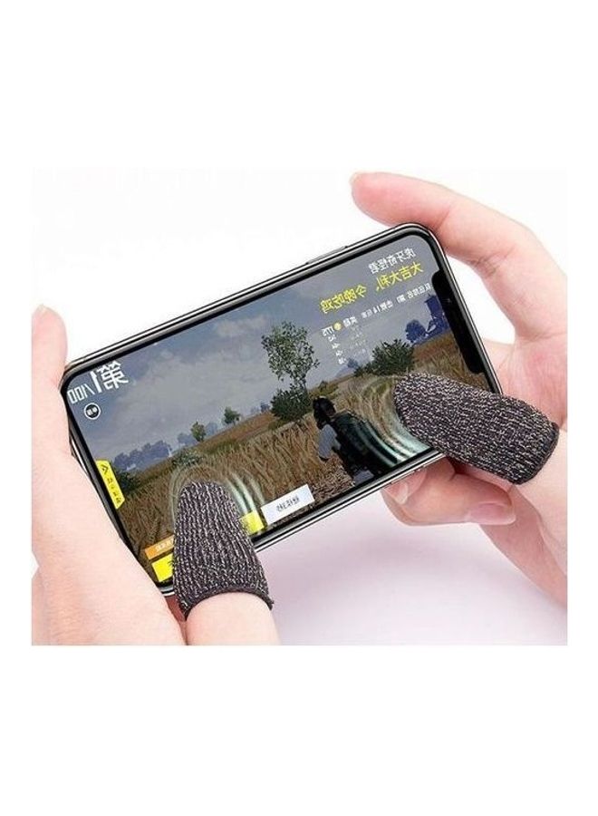 Memo - AK-66 PUBG Mobile Wireless Joystick With 4 Trigger + 1 Pair Finger Gloves Sleeve Touch - Image 1