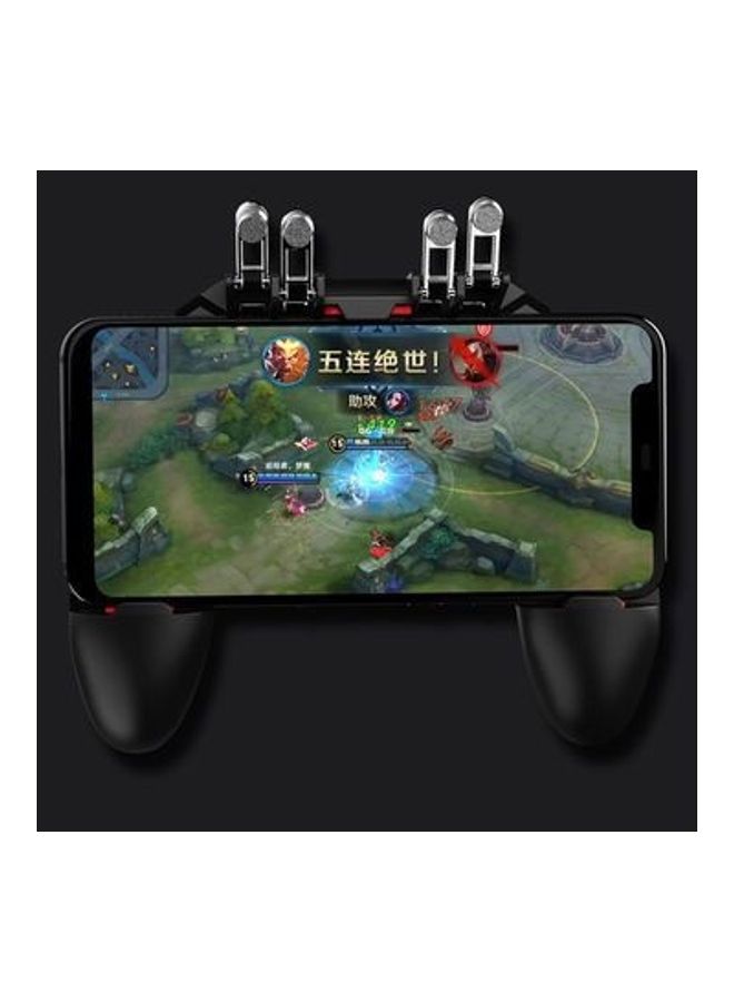 Memo - AK-66 PUBG Mobile Wireless Joystick With 4 Trigger + 1 Pair Finger Gloves Sleeve Touch - Image 1
