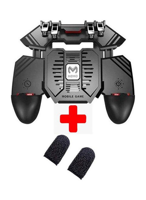 AK-77 4 Keys PUBG Game Controller With USB Fan And 2 Touching Fingers