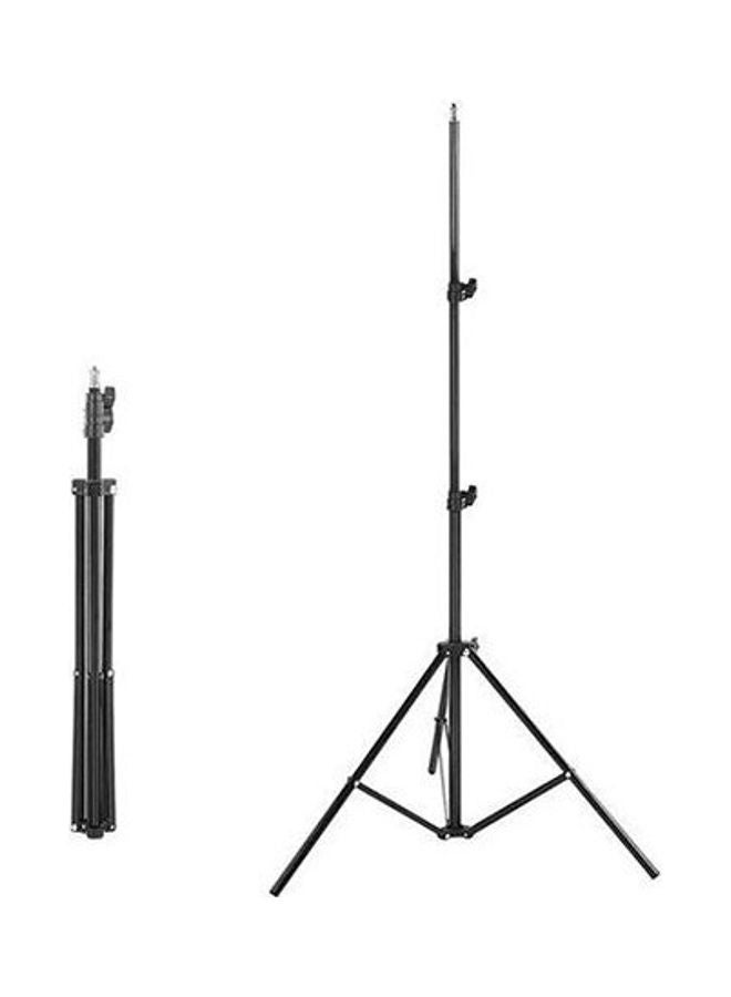 Tripod Stand For Ring Light & Lighting Fixtures - 210 CM Black  - Image 1