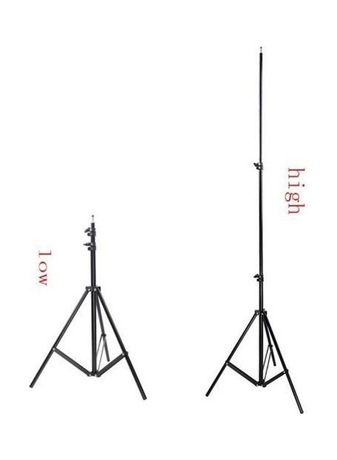 Tripod Stand For Ring Light & Lighting Fixtures - 210 CM Black  - Image 4