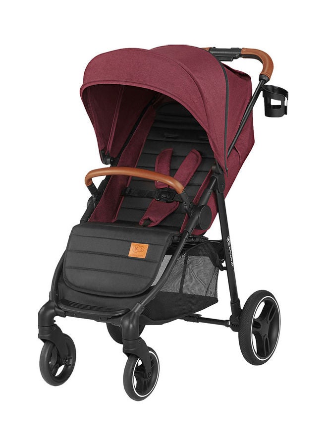 Kinderkraft - Grande Pushchair 2020 Burgundy, 0 To 2 Months - Image 1