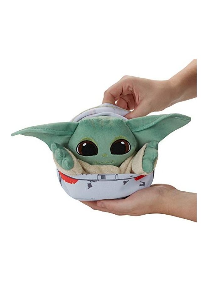 STAR WARS Hideaway Hover-Pram Plush Mandalorian Grogu Toy 9x7x5inch - Image 3