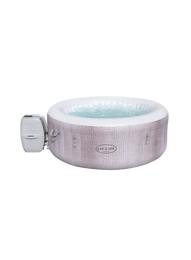 Bestway - Lay-Z-Spa Cancun Airjet Inflatable Hot Tub Spa 2-4 Person - 1 Spa, 1 Cover, 1 Pump, 1 Chemconnect Dispenser, 1 Filter Cartridge (Vi), 1 Repair Patch 27.47kg - Image 1