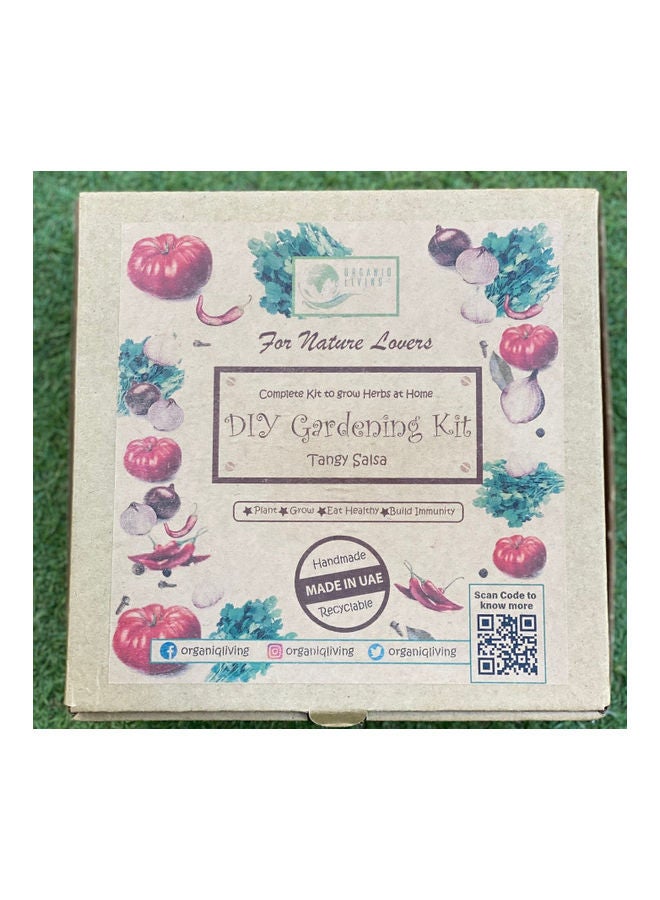 ORGANIQ LIVING - DIY Gardening Kit Brown 10cm - Image 1