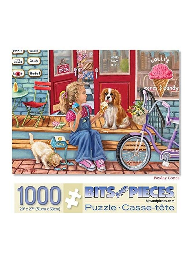 Bits and Pieces 1000-Piece Of Jigsaw Puzzle 9 x 9 x 2inch  - Image 1