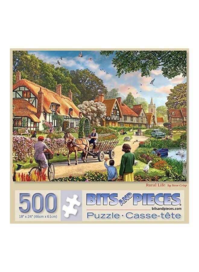 Bits and Pieces 500-Piece Village Jigsaw Puzzle  - Image 1