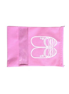 Generic Woven Portable Travel Shoe Cover Pink  - Image 3