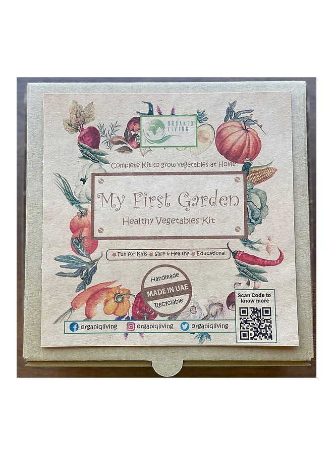 ORGANIQ LIVING - DIY Gardening Kit Brown 10cm - Image 1