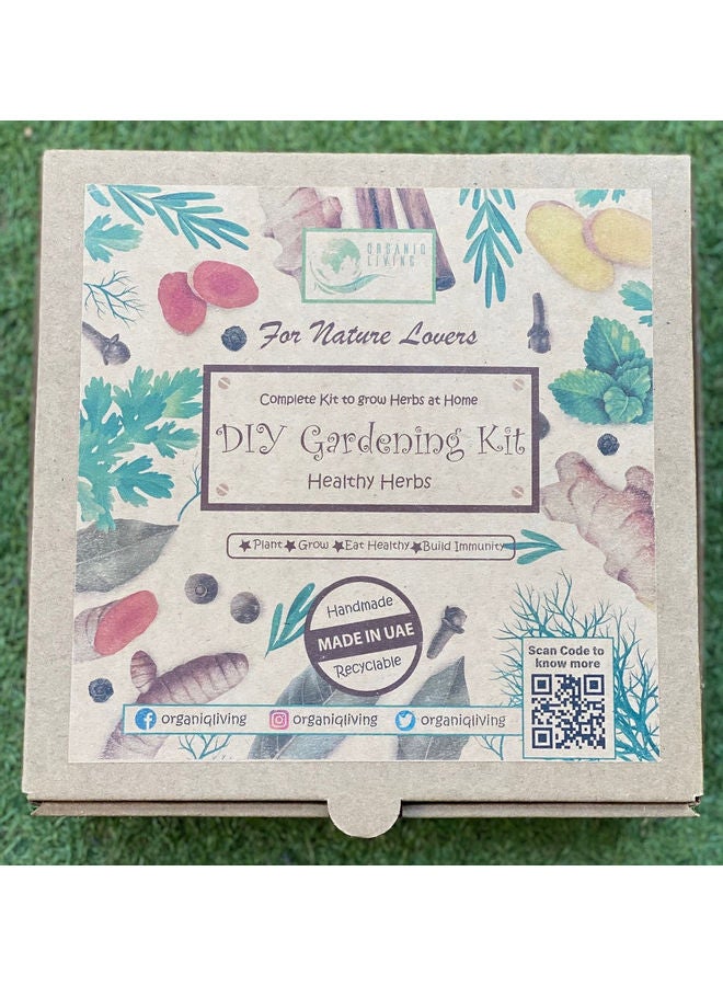 ORGANIQ LIVING DIY Gardening Kit Brown 10cm  - Image 1