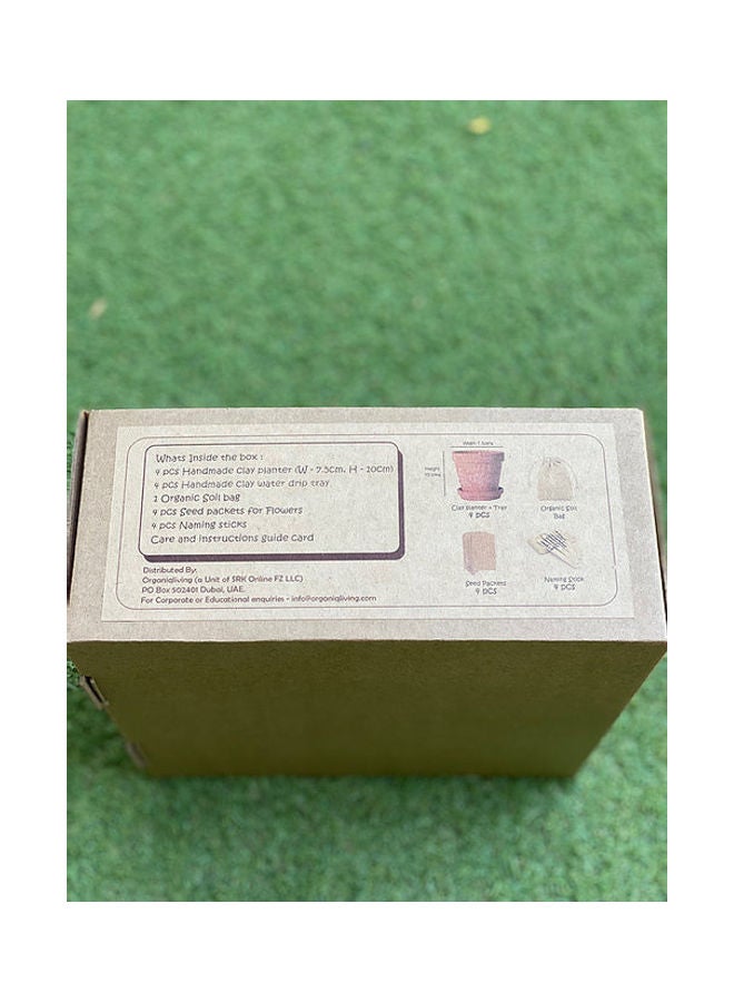 ORGANIQ LIVING DIY Gardening Kit Brown 10cm  - Image 4