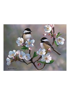 300-Piece Cherry Blossom Chickadees Jigsaw Puzzle 9X9X2inch - v1612873461/N44284117A_1