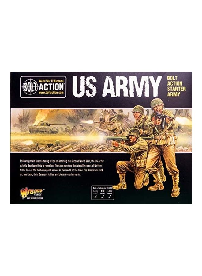 WARLORD - Bolt Action US Army WWII Military Wargaming Plastic Model Kit 12X9X4inch - Image 1