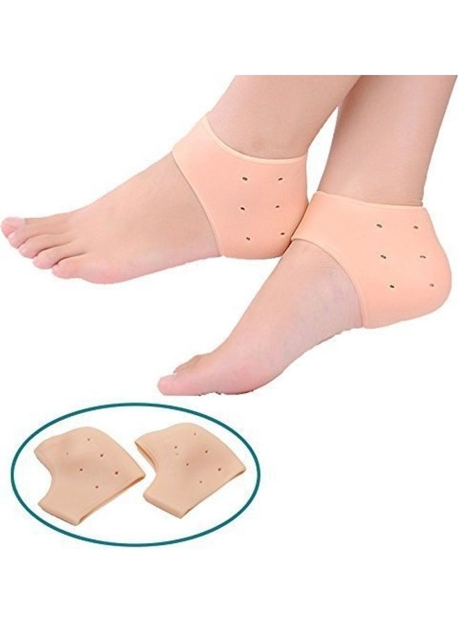 Silicone Gel Heel Pad For Pain Relief Beige - Image 3