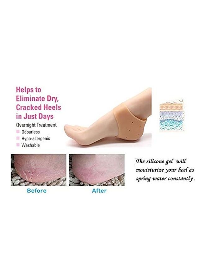 Silicone Gel Heel Pad For Pain Relief Beige - Image 4