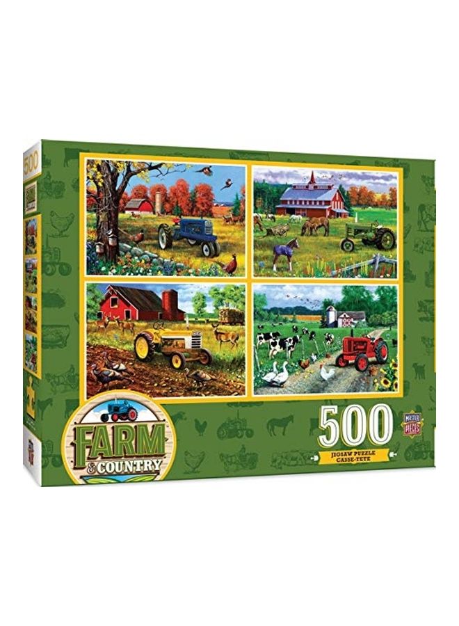 MasterPieces 4 Pack 500 Collection Jigsaw Puzzle 12x10x3inch - Image 1