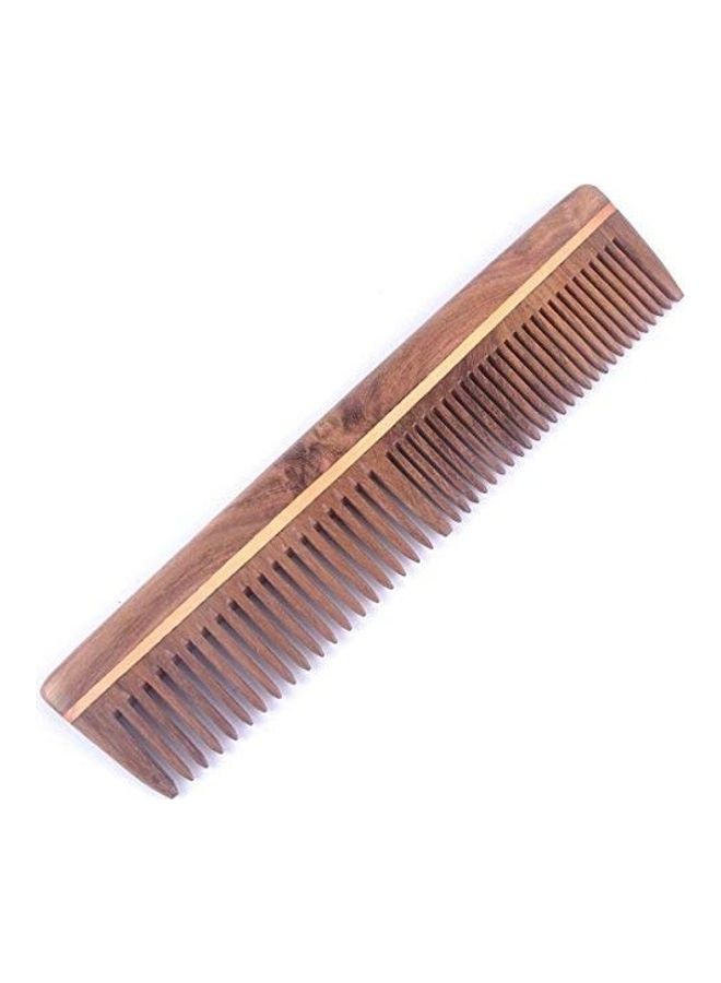 Good Quality Neem Wood Hair Comb Brown 1 x 1 x 1inch - Image 2