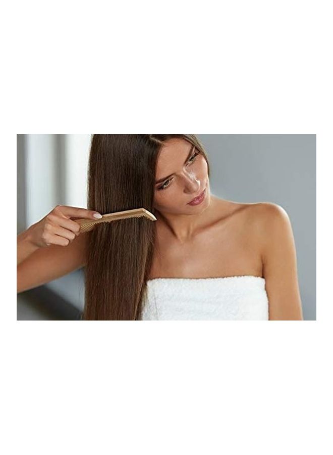 Good Quality Neem Wood Hair Comb Brown 1 x 1 x 1inch - Image 3