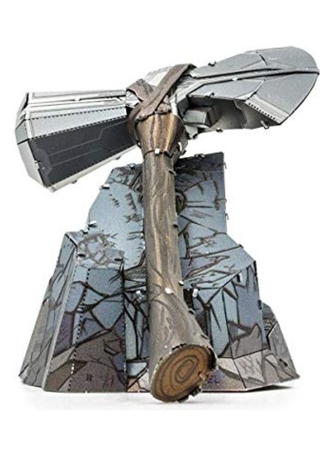 Fascinations Set Of 2 Stormbreaker And Mjolnir Thor's Hammer Metal Model kit 7x6x1inch  - Image 2
