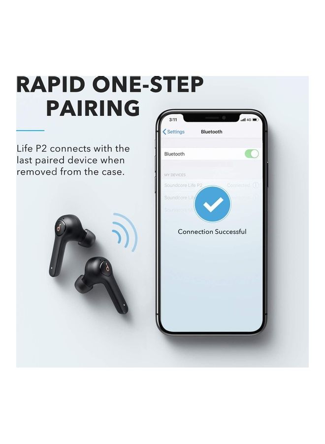 Anker Sound Core Life P2 Wireless Earbuds Black  - Image 3