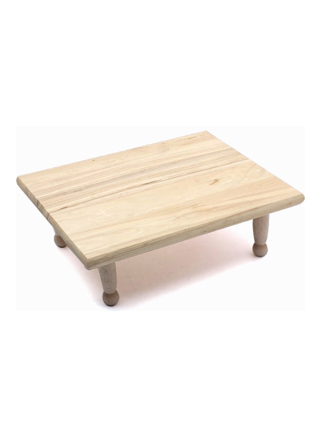 Squalo Wooden Rectangular Modern Meat And Fruit Slicing Table Beige 36x28cm - Image 3