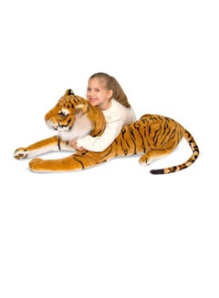 Melissa & Doug Siberian Tiger Soft Toy Realistic Unique Detailing Durable And Premium Quality 46x12x18inch  - Image 2