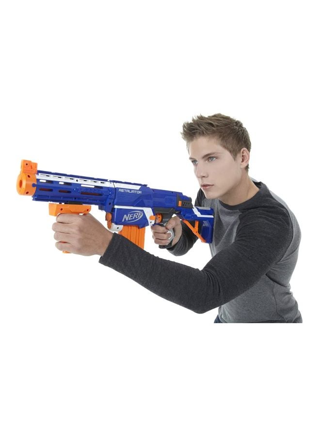NERF - Portable Lightweight Compact Rich Authentic Design N-Strike Elite Retaliator Blaster Gun With Darts 2.992x19.016x11.496inch - Image 1