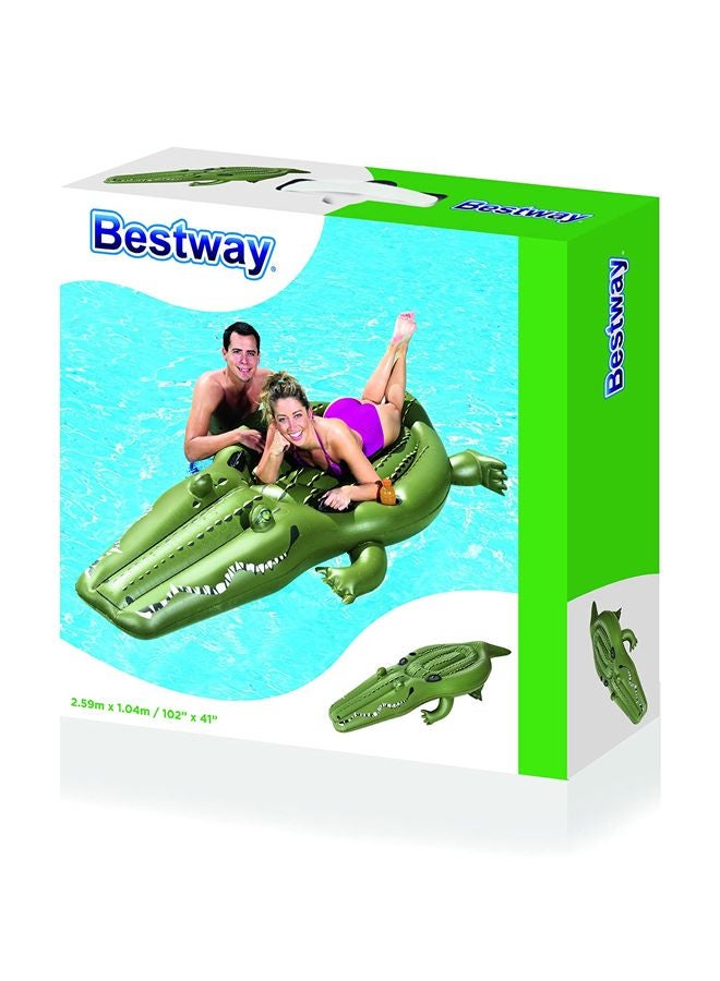 Bestway - Croc Funday Jumbo Floatie Pool Float 2.59x0.3x1.04cm - Image 1