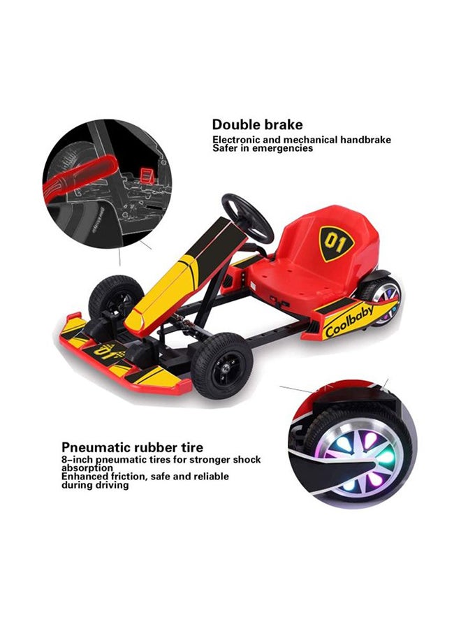 Cool Baby Crazy Drift Go Electric Ride-On Cart Red 105x34x80cm - Image 2