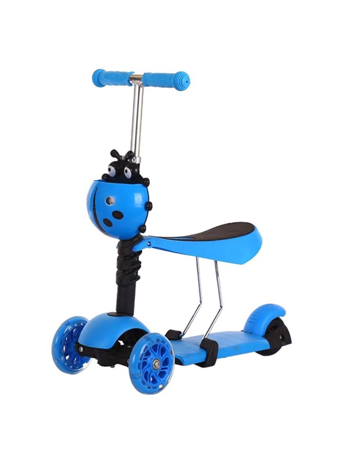 Beauenty 3 in 1 Wheels Flashing Scooter Blue
