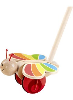 Hape Butterfly Push And Pull Toy 56.49x14.81x16.1cm  - Image 5