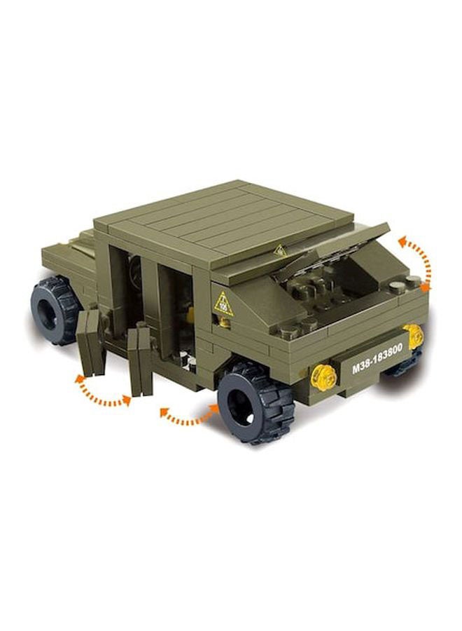 Sluban 455-Piece Building Block Set For Army Tank And Car - Image 2