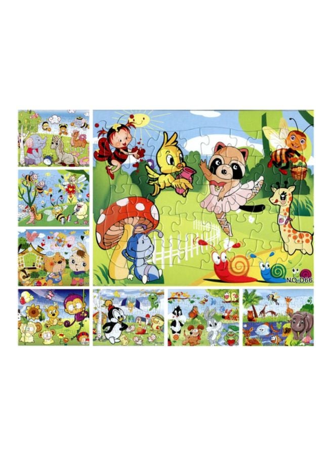 Beauenty 40 Pieces Of Cartoon Jigsaw In 8 Patterns 21x28cm - Image 1