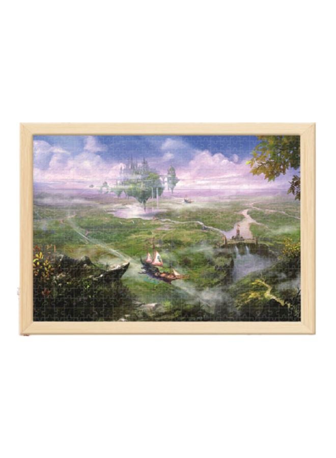 Beauenty 1000 Pieces Jigsaw Set With Frame 75x50cm  - Image 1