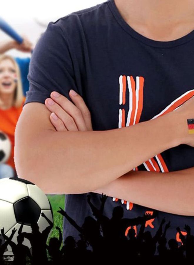 ANSELF 10-Piece National Flag Temporary Tattoo Set 4.3x5x0.3cm - Image 4