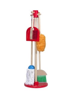 Melissa & Doug 6-Piece Durable Sturdy Portable Lightweight Dust Sweep Mop House Cleaning Set 12.7x27.94x71.12cm  - Image 1