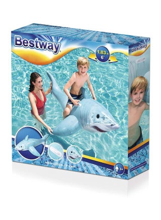Inflatable Realistic Shark Ride On Float 41405_20 183x102cm - view 3