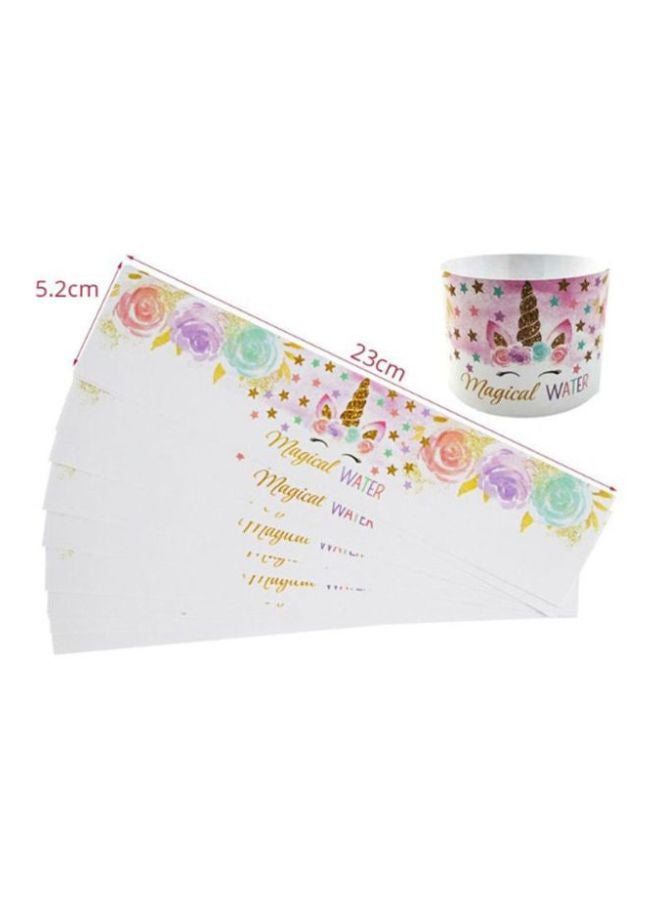 Beauenty 24-Piece Unicorn Bottle Sticker Set 23x5.2cm - Image 2