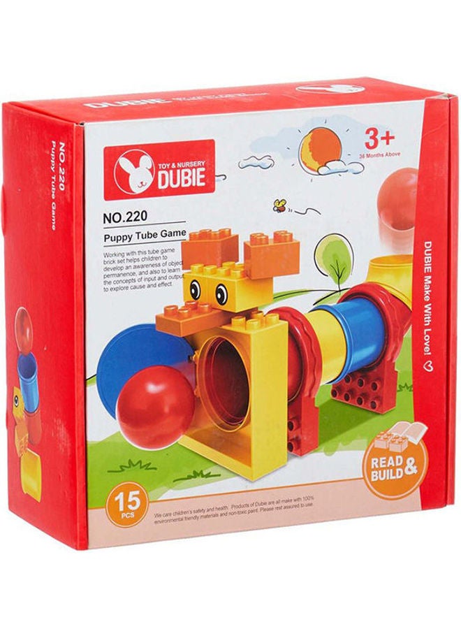 15 Pieces Puppy Tube Game